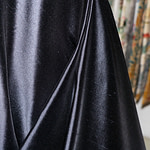 Tessuto raso shantung blu notte di pura seta | new tess