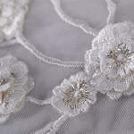 Tulle with Applications for wedding dress | new tess bridal fabrics and laces