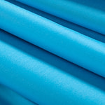 Turquoise blue stretch cotton satin fabric | new tess