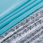 Tissu Couture Crêpe de Chine Bleu vague en Soie