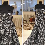 Tessuto Jacquard Fiore Astratto UN001149 per Abbigliamento