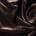 Brown silk and viscose velvet for dressmaking - new tess