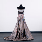 Silk and wool blend brocade fabric | new tess