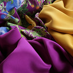 Yellow and purple apparel fabrics | new tess