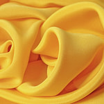 Tissu Couture Crêpe de Chine Jaune soleil en Soie