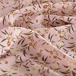 Tessuto Crêpe de Chine Rosa in Seta per abbigliamento