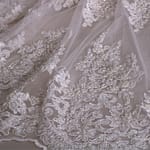 Rebrodé Lace with bead embroidery | new tess bridal