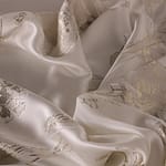 Tissu Blanc en Polyester, Soie pour vêtements