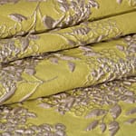 Yellow Flowers Woven Fabric - Jacquard Coupe' 003