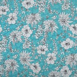Blue, White Viscose fabric for dressmaking