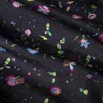 Black Silk Habutai fabric for dressmaking