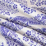 Tessuto Beige, Blu, Viola in Cotone per abbigliamento