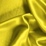 Sun Yellow Silk Crêpe Satin fabric for dressmaking