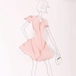 Quartz pink silk georgette fabric | new tess