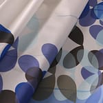 Blue, White Cotton fabric for dressmaking