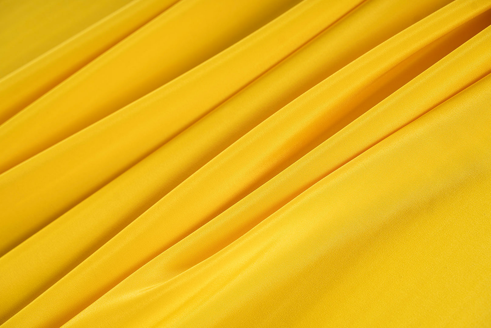 Sun yellow silk cady fabric | new tess