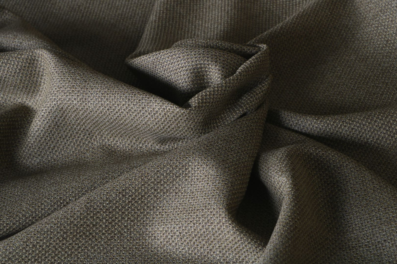 Beige Wool Hopsack Apparel Fabric TC000712