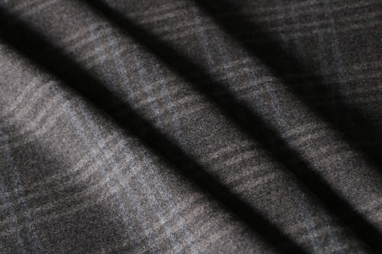 Gray Wool Flannel Apparel Fabric TC000703