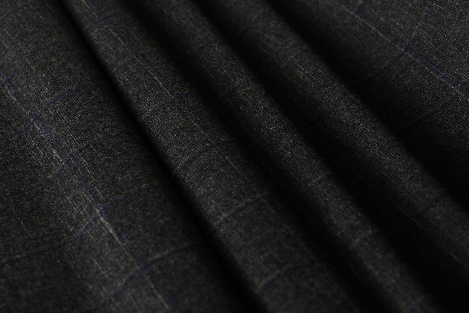 Gray Polyester, Wool Apparel Fabric TC000707