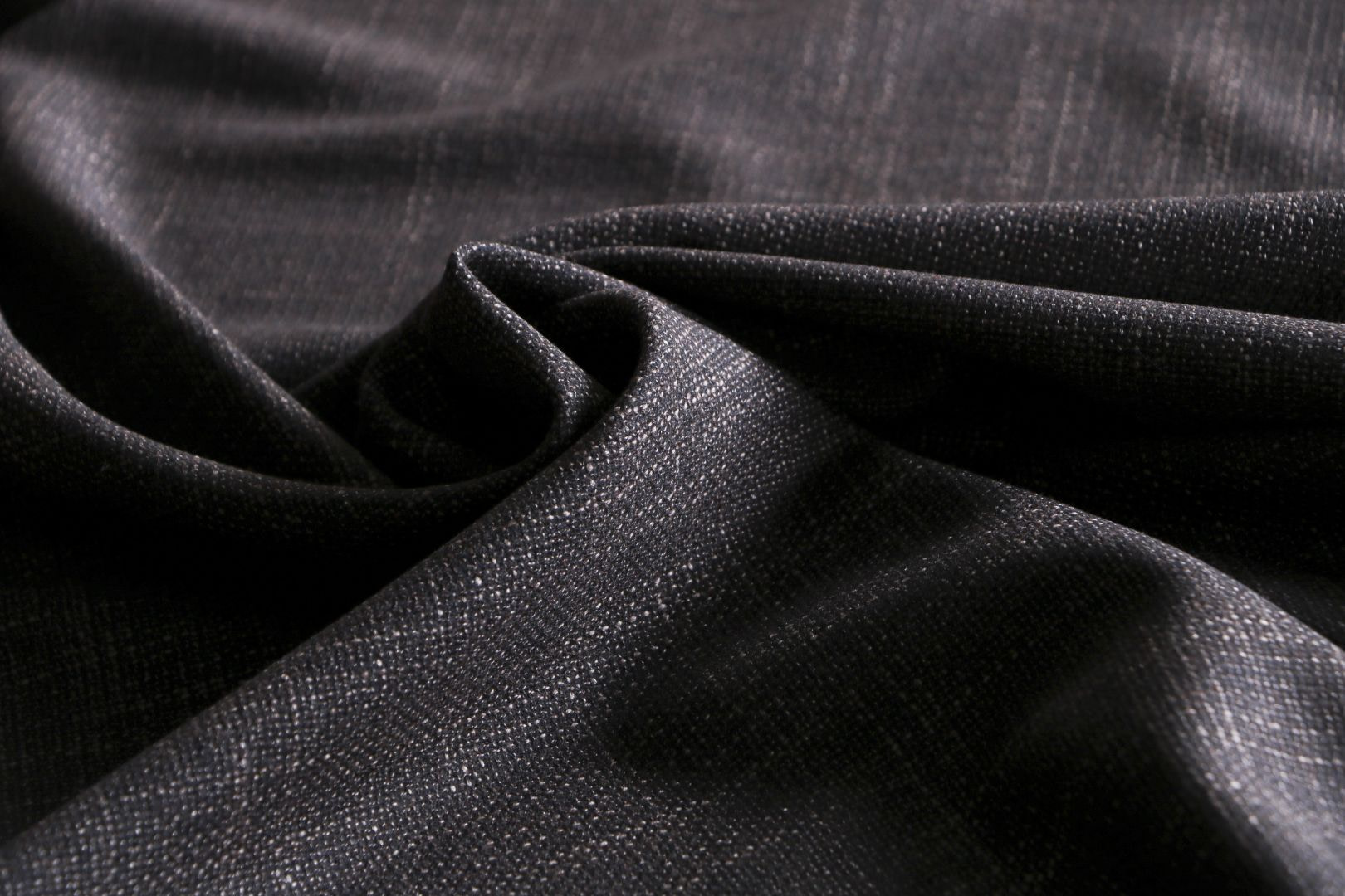 Brown Silk, Wool Hopsack Apparel Fabric TC000690