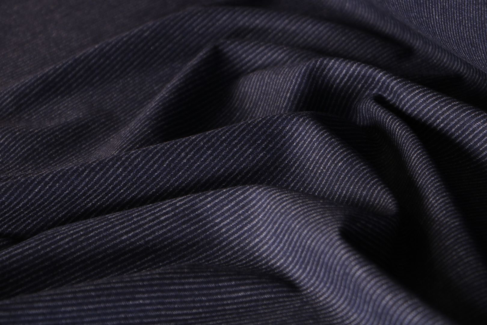 Tessuto Flanella Blu in Lana per Abbigliamento TC000616