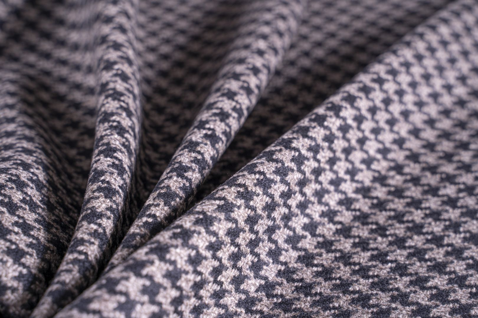 Beige, Black Wool Apparel Fabric TC000651