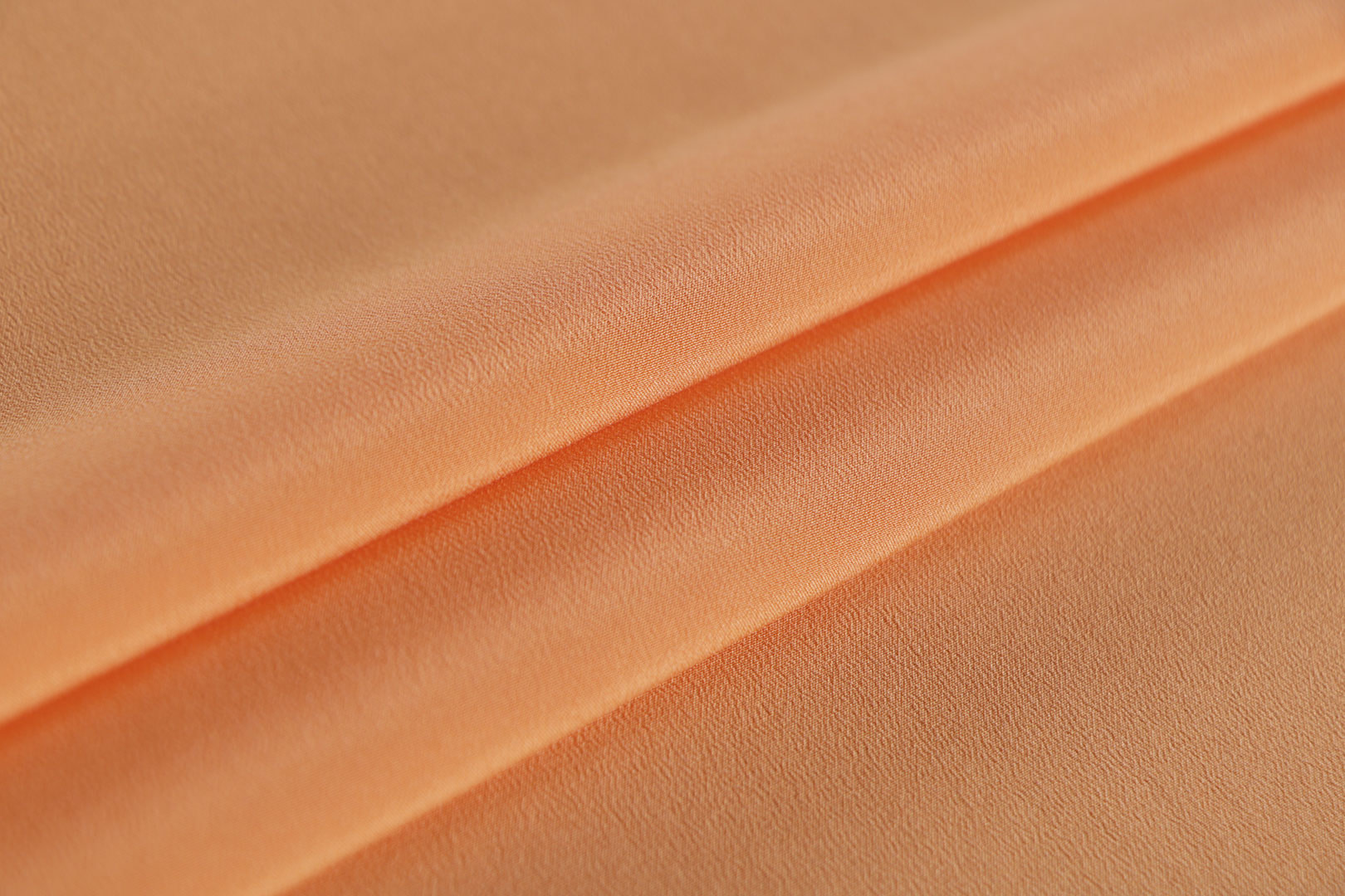 Apricot orange silk crêpe de chine fabric | new tess