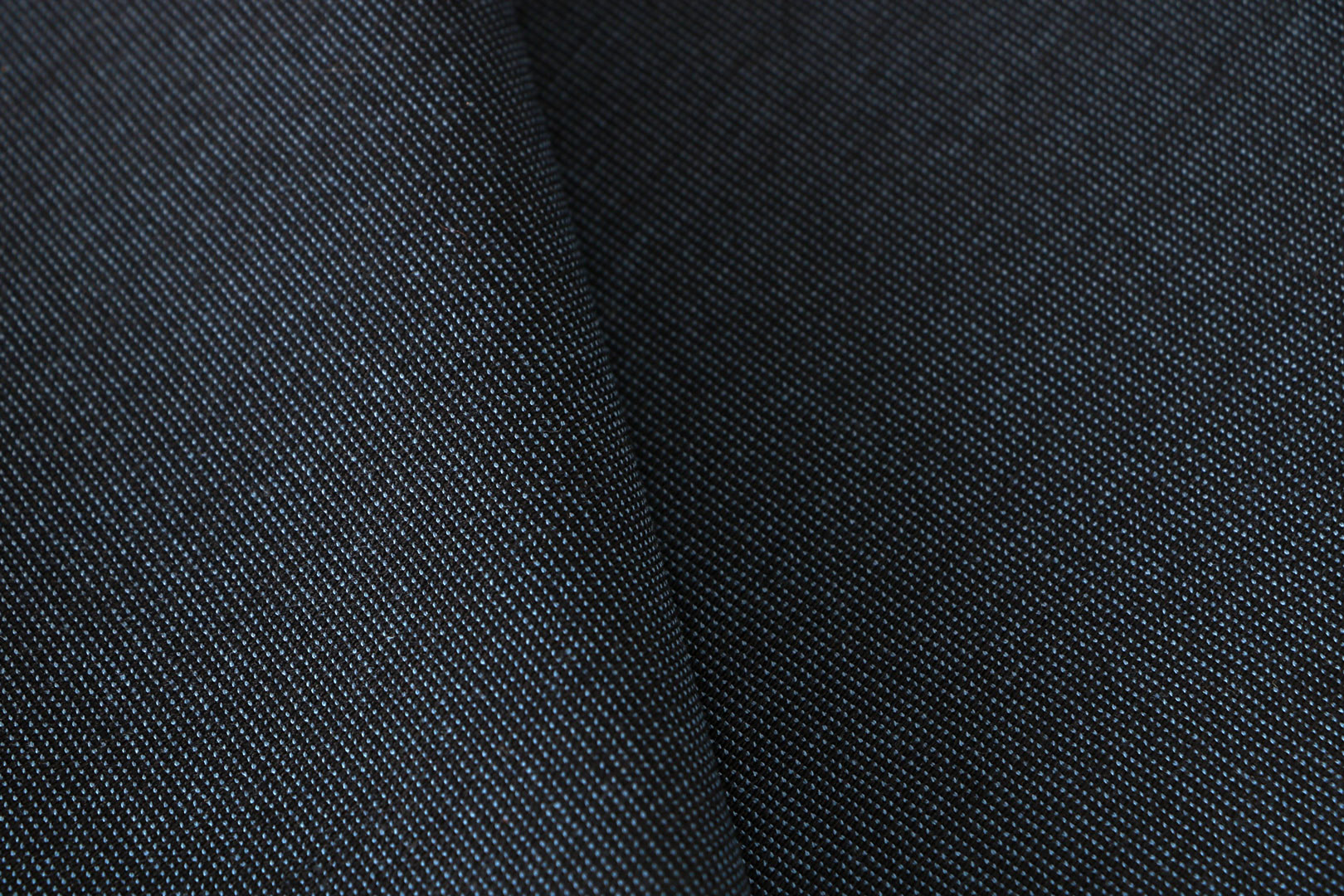 Blue Cotton, Wool Apparel Fabric TC000739