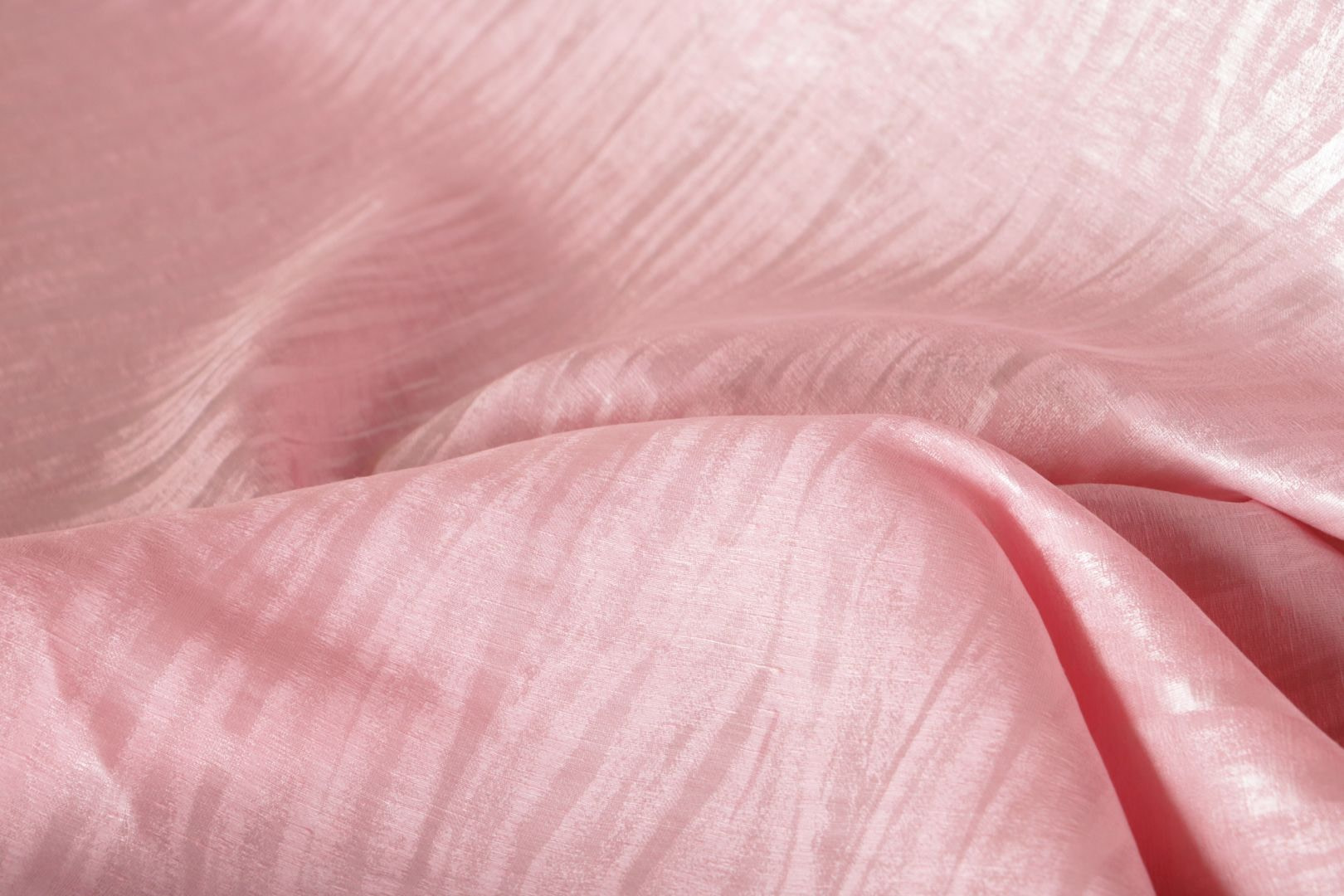 Pink Linen, Silk Apparel Fabric UN001099