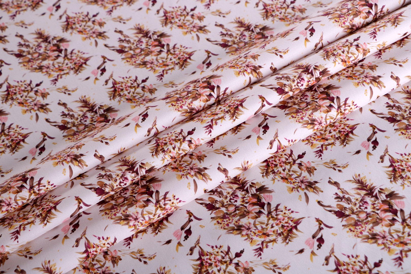 Pink Cotton Apparel Fabric ST000667