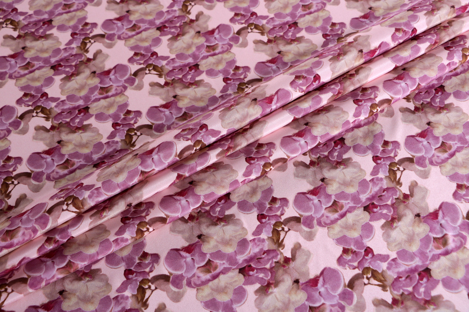 Pink Silk Apparel Fabric ST000679