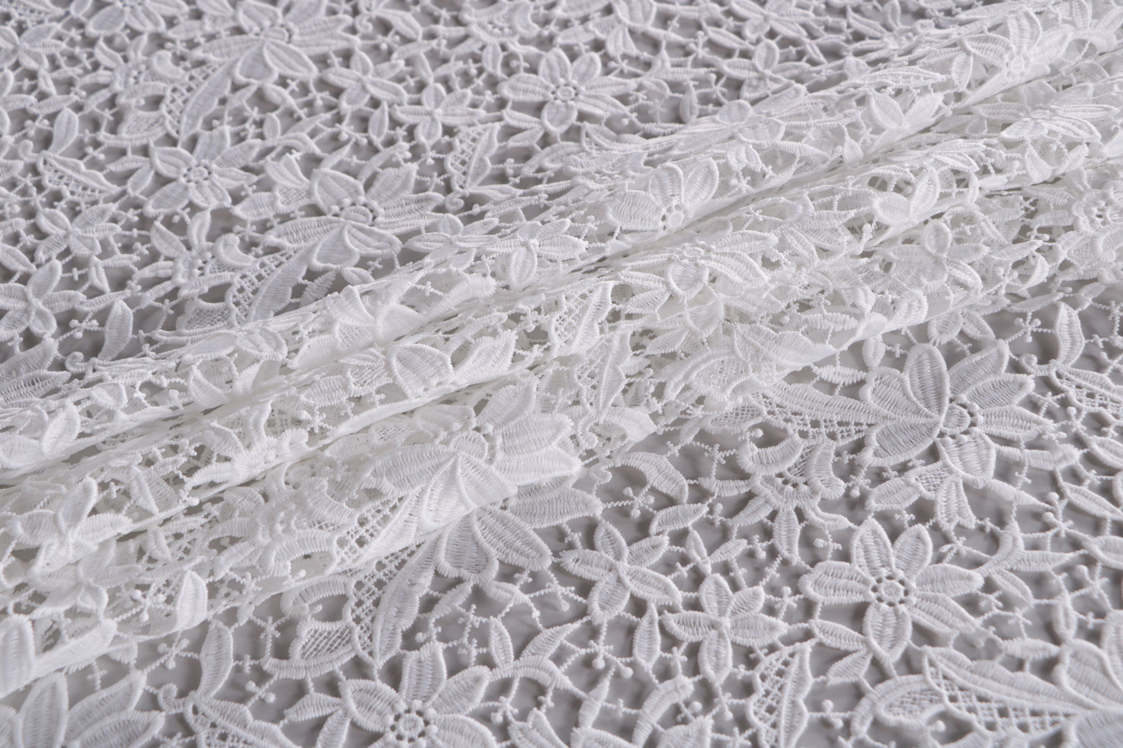 Tissu Couture Blanc en Polyester TC001125