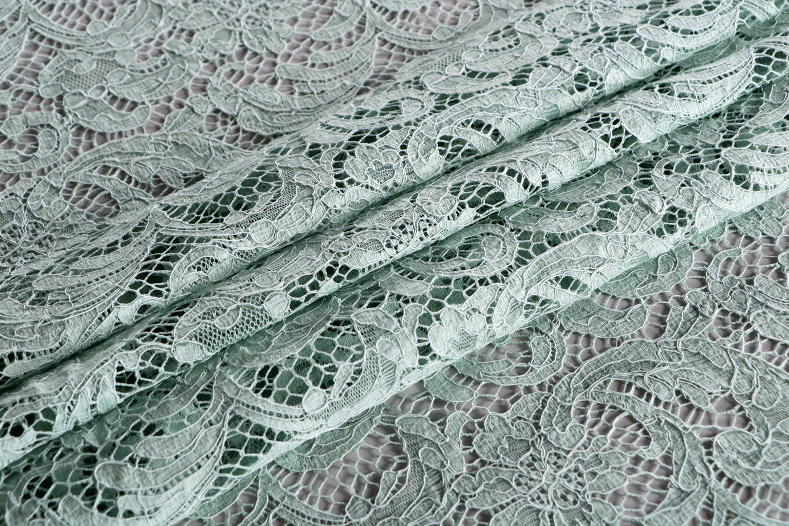 Tissu Couture Vert en Coton, Polyester, Viscose TC001146