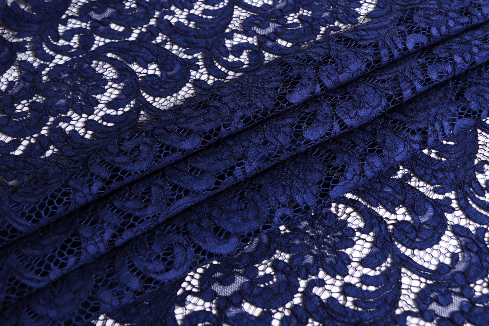 Blue Cotton, Polyester, Viscose Apparel Fabric TC001149
