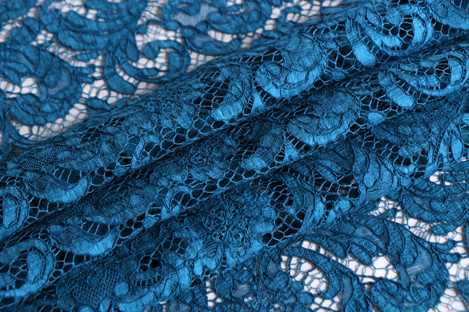 Tessuto Blu in Cotone, Poliestere, Viscosa per abbigliamento