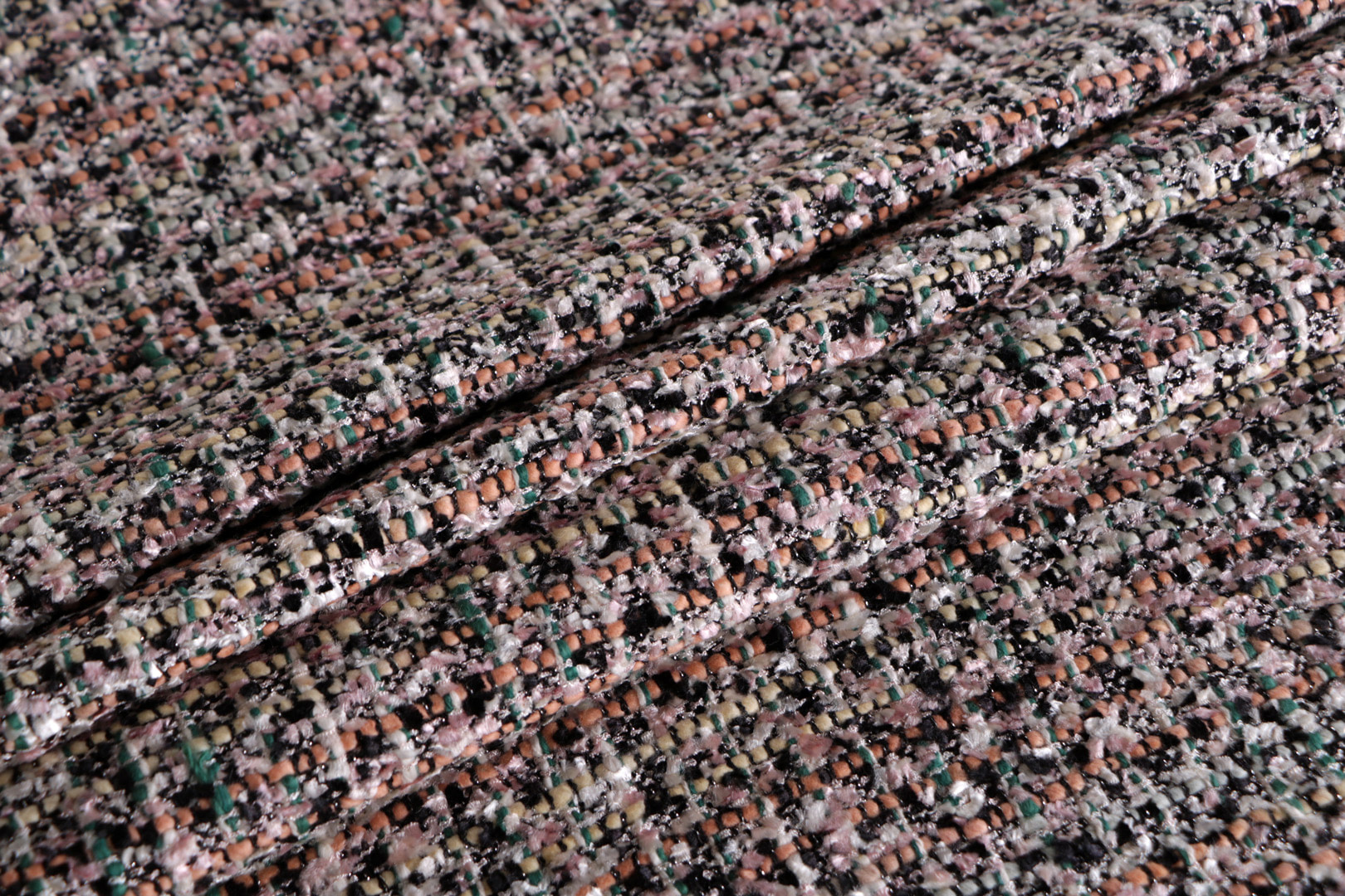 Tissu Couture Multicolor, Rose en Coton, Viscose TC001152