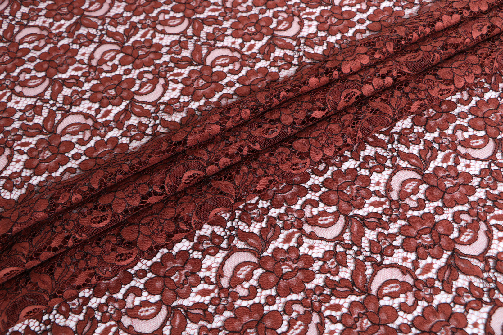 Brown Cotton, Polyester, Viscose Apparel Fabric TC001187