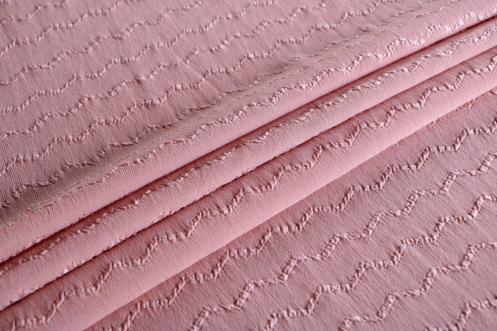 Tessuto Rosa in Seta, Viscosa per Abbigliamento UN001361
