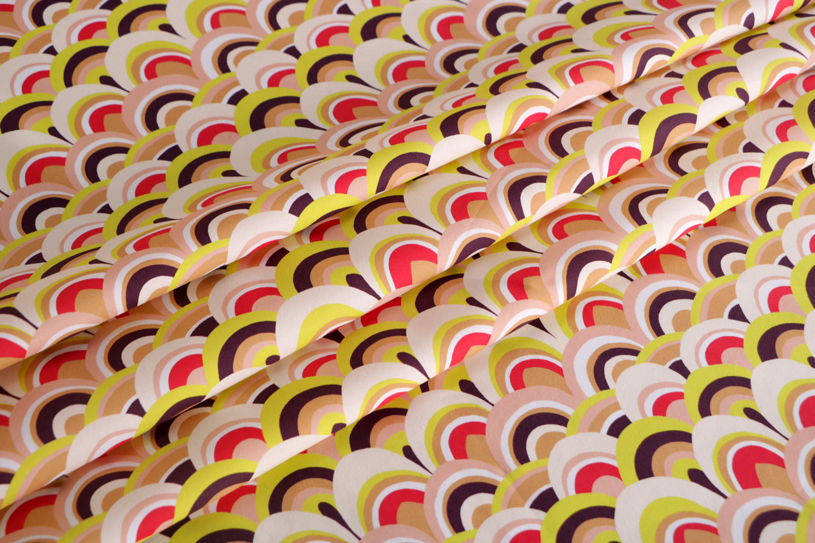 Tessuto Tela di cotone Beige, Multicolore, Rosa, Rosso in Cotone per Abbigliamento ST000524