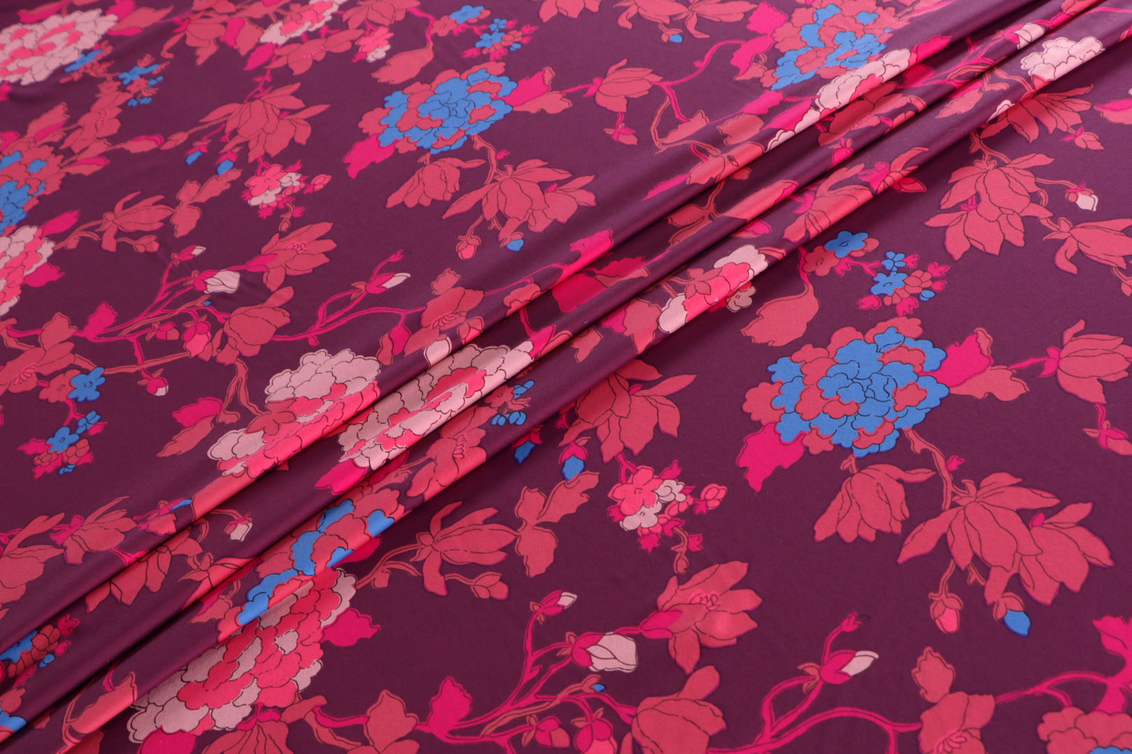 Tissu Couture Fuchsia, Rose, Violet en Polyester, Stretch ST000604