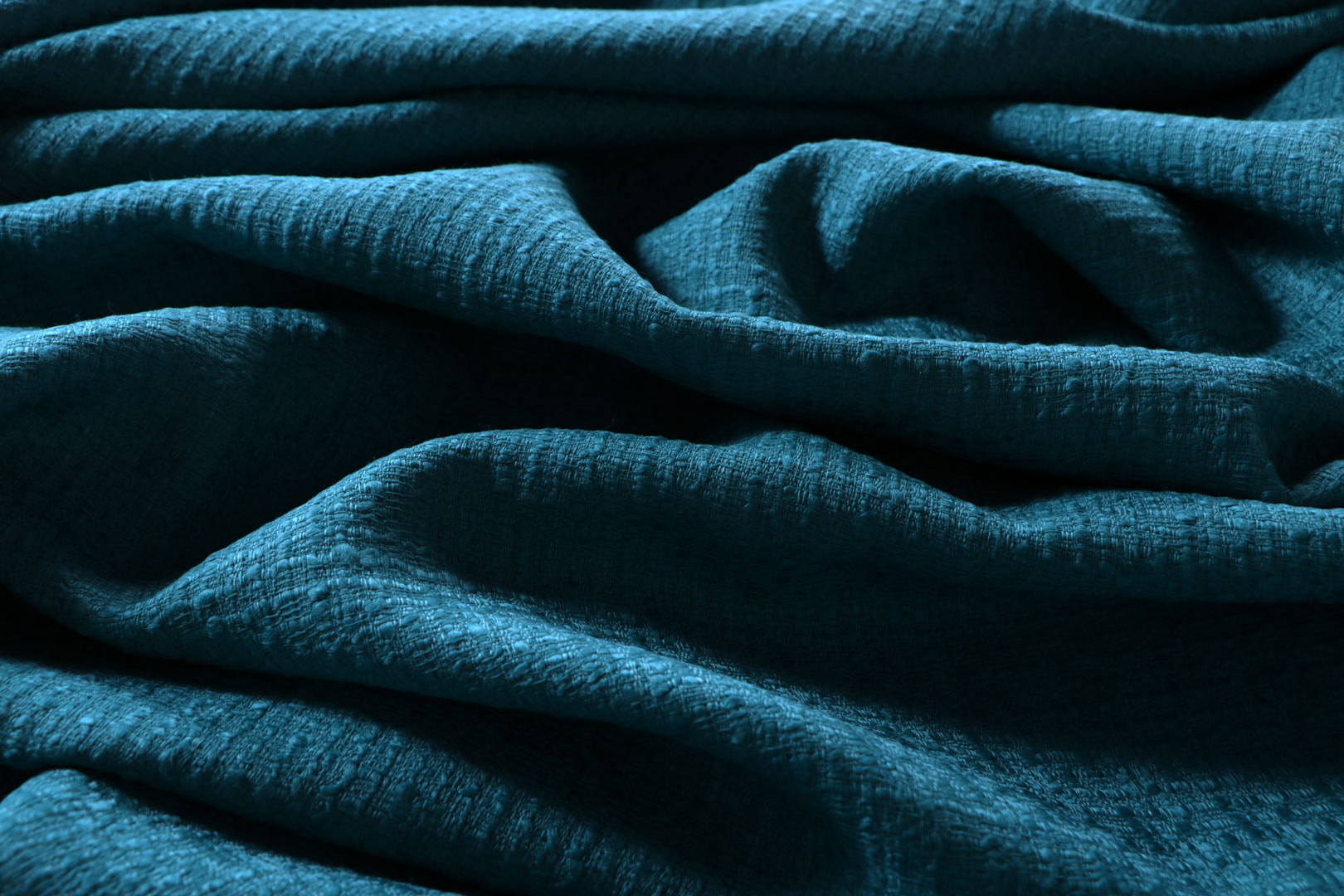 Tessuto Blu in Lana, Poliestere per Abbigliamento TC000849