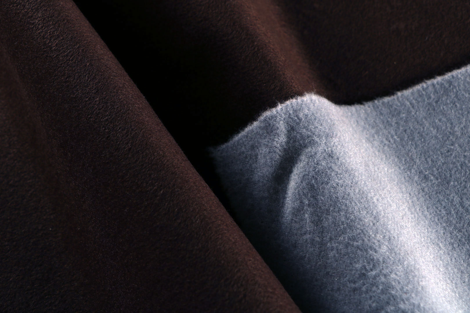 Blue, Brown Cashmere, Wool Apparel Fabric TC000873