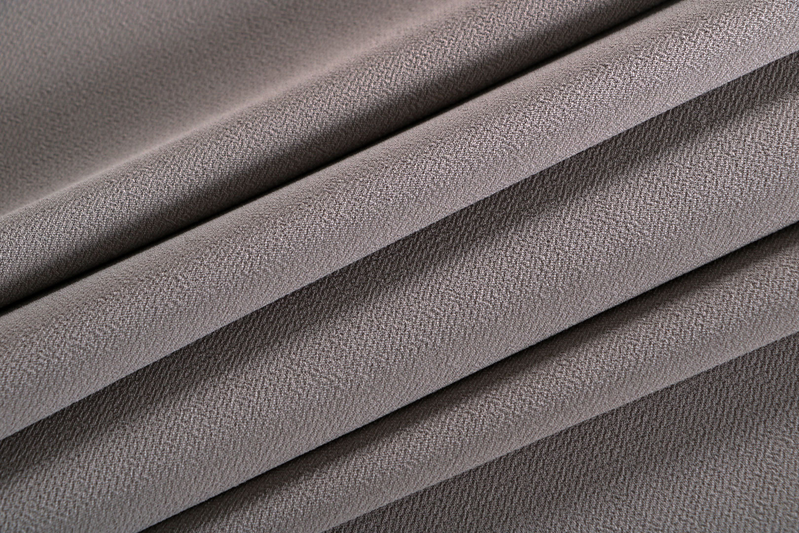 Tissu Microfibre Crêpe Beige Tourterelle en Polyester pour vêtements