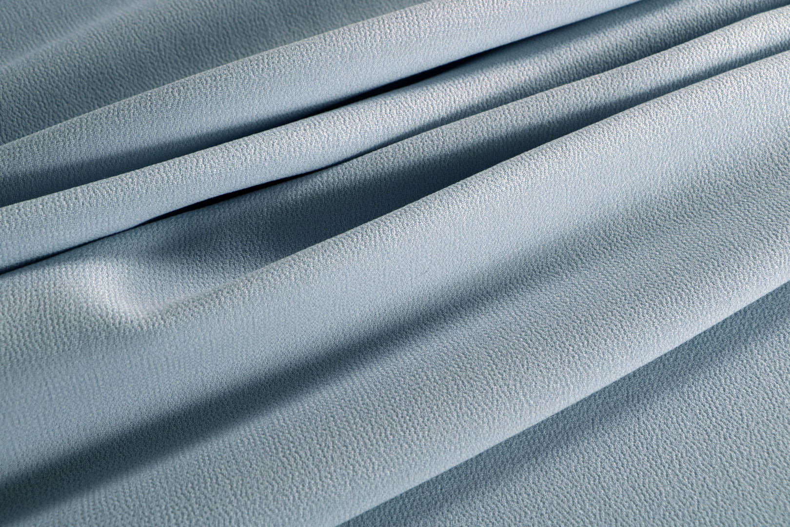 Tissu Couture Double crêpe de laine Bleu Glacier en Laine TC000916
