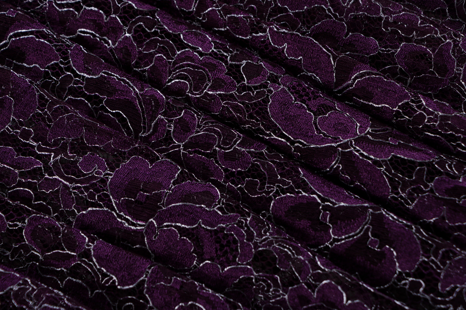 Purple Polyester, Viscose Apparel Fabric TC000968