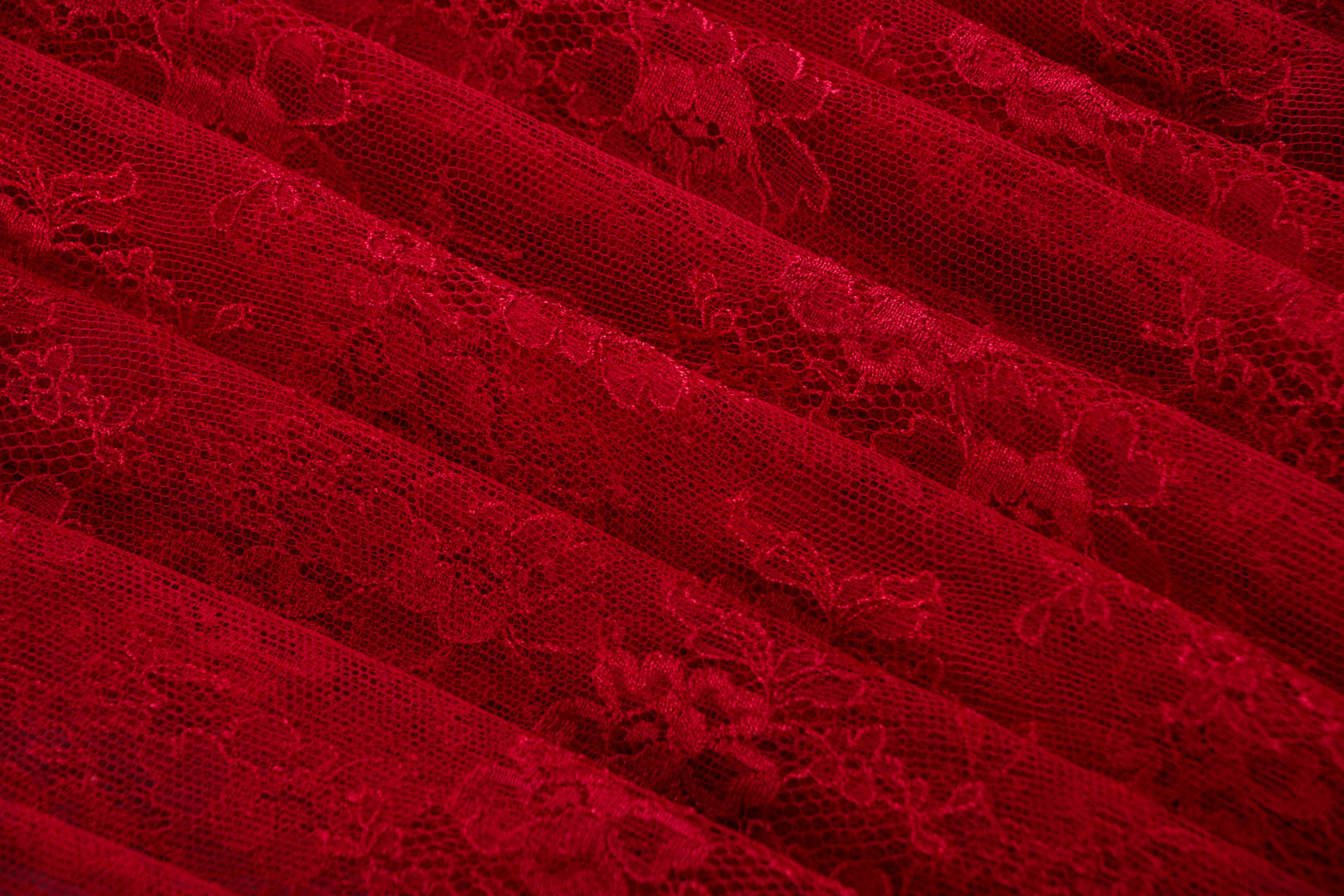 Tessuto Rosso in Poliestere, Viscosa per Abbigliamento TC000970
