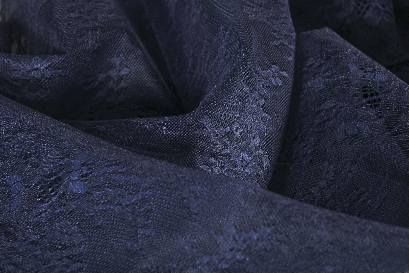 Blue Polyester Apparel Fabric TC001028