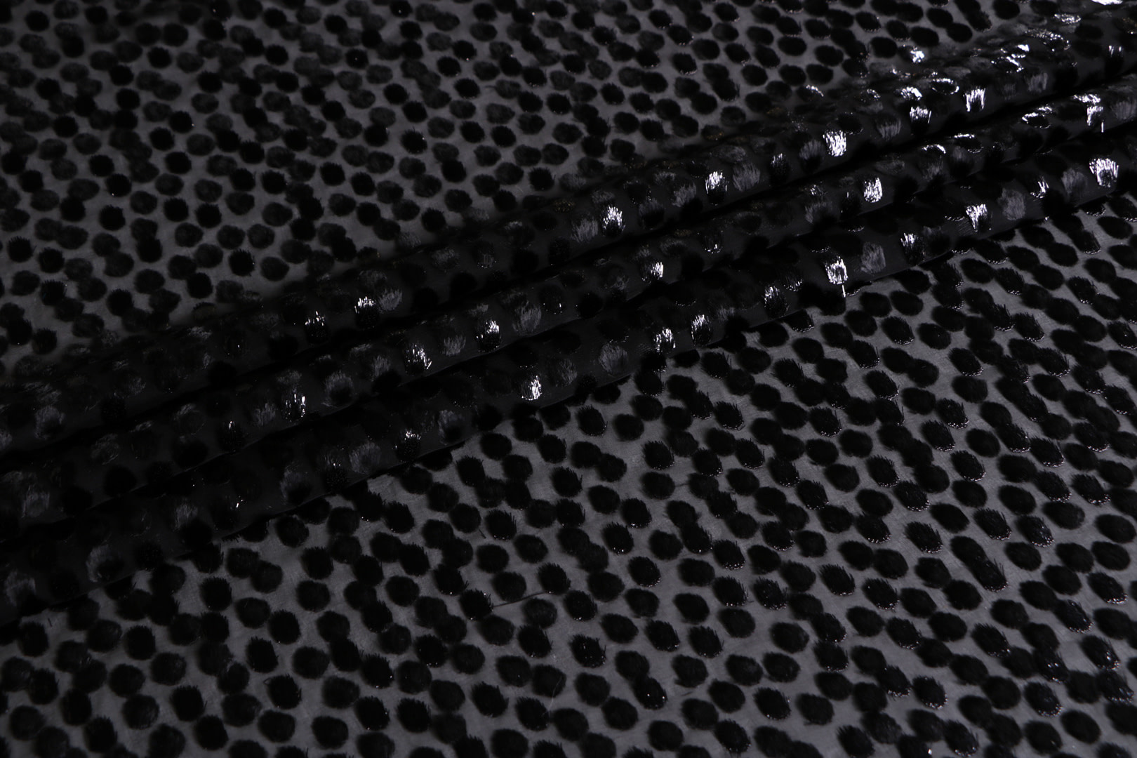 Tissu Couture Noir en Soie, Viscose TC001033