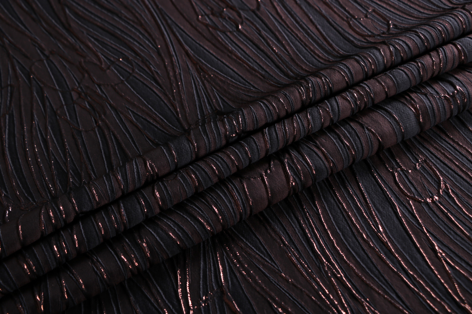 Brown Polyester Apparel Fabric TC001096