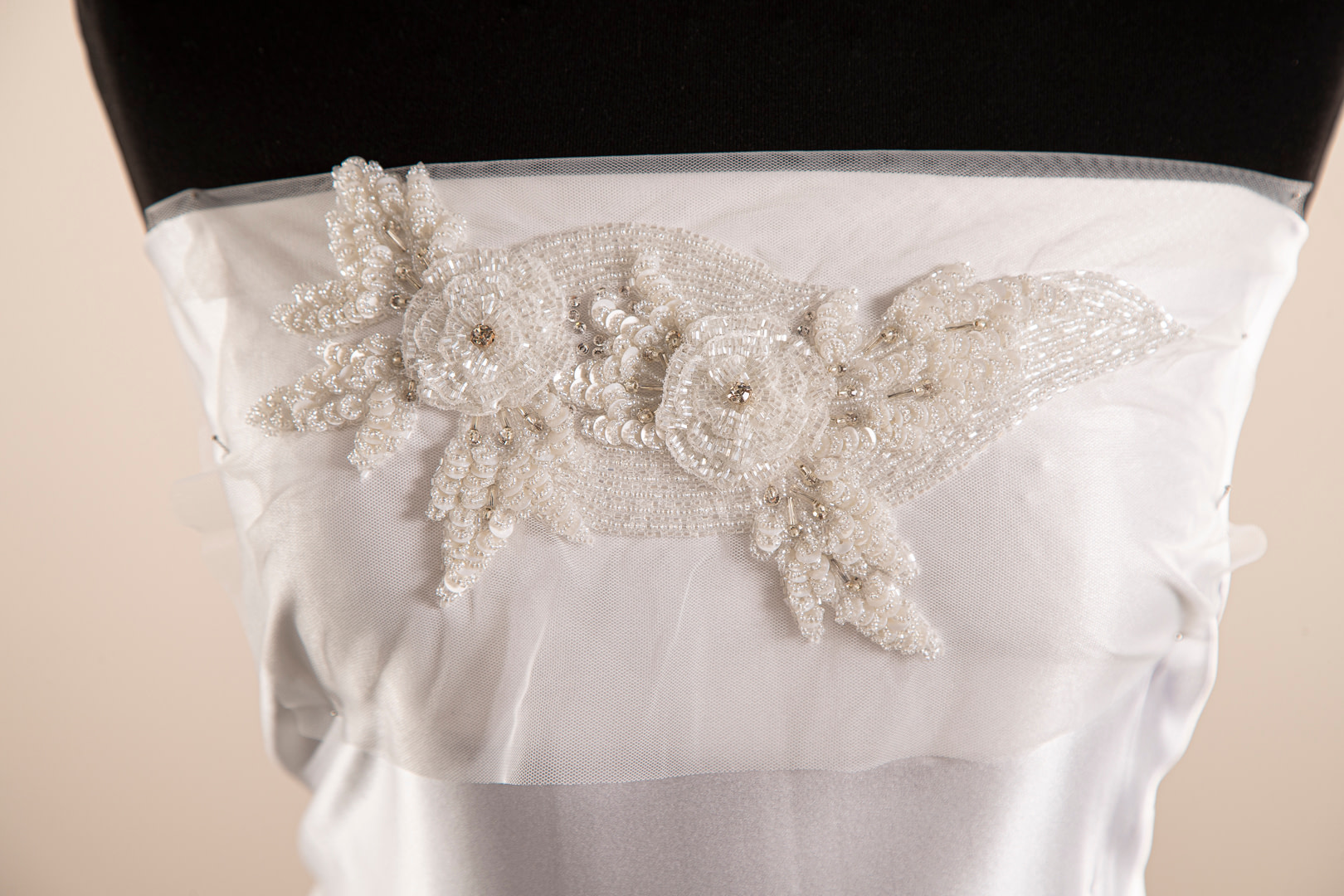 Tissu Couture Blanc en Polyester ZC000009